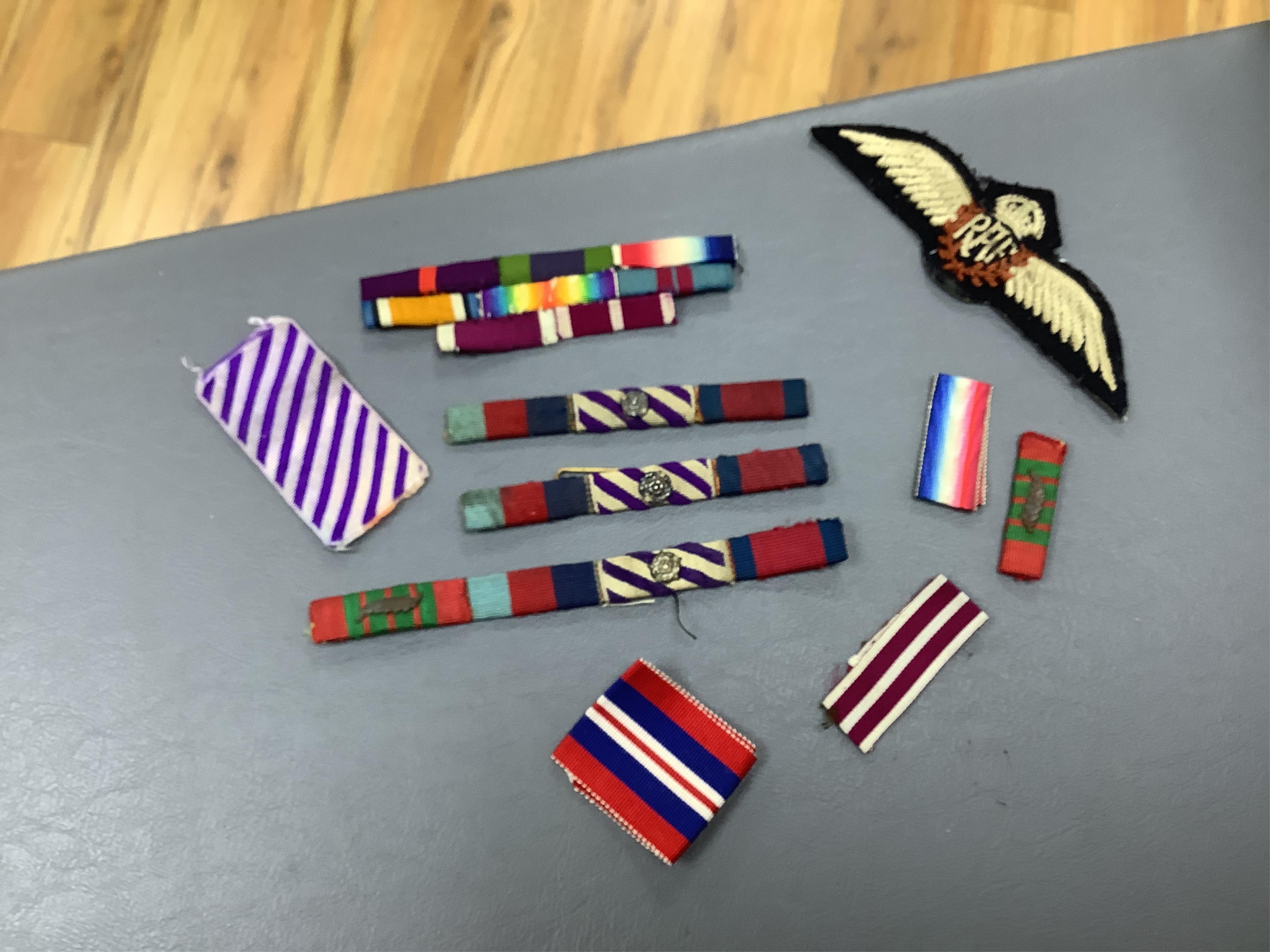 An RAF archive including a WWII DFC medal group awarded to Wing Commander Richard Douglas Speare, comprising; the Distinguished Flying Medal, Air Crew Europe Star, DSO dated 1944, 1939 to 1945 Star, 1939 to 1945 Medal, a